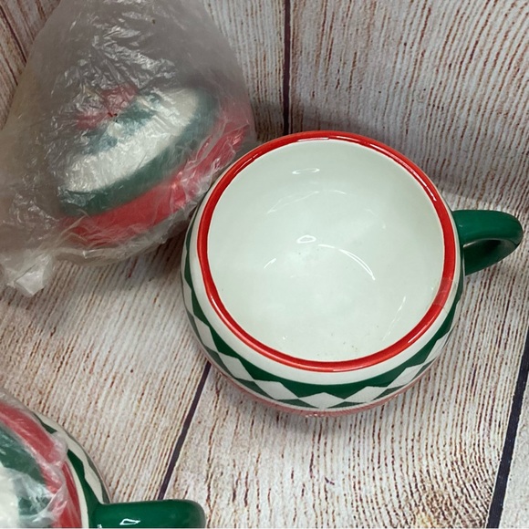 Christmas Ornament Coffee Cup Christmas Tree Shops Set Of 5 - Picture 5 of 11